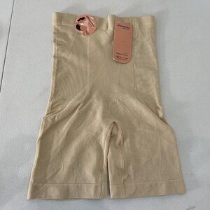 Shapermint Essentials Shapewear Shorts Womens XS/S‎ Beige High Waisted S5021J